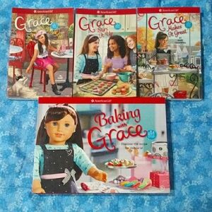 American Girl Grace Thomas 3 Book Set+ Baking With Grace Craft Kit